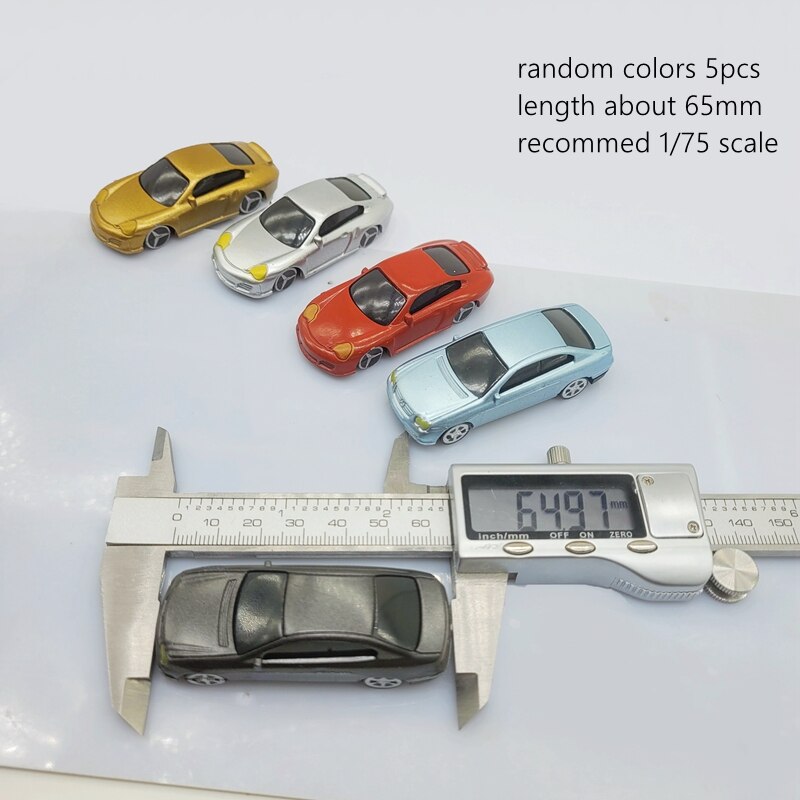 5Pcs Plastic model cars/Railway/Railroad/Train Landscape Railway Layout Scenery Dioramas Diy Hobby Accessories: 65mm 5pcs