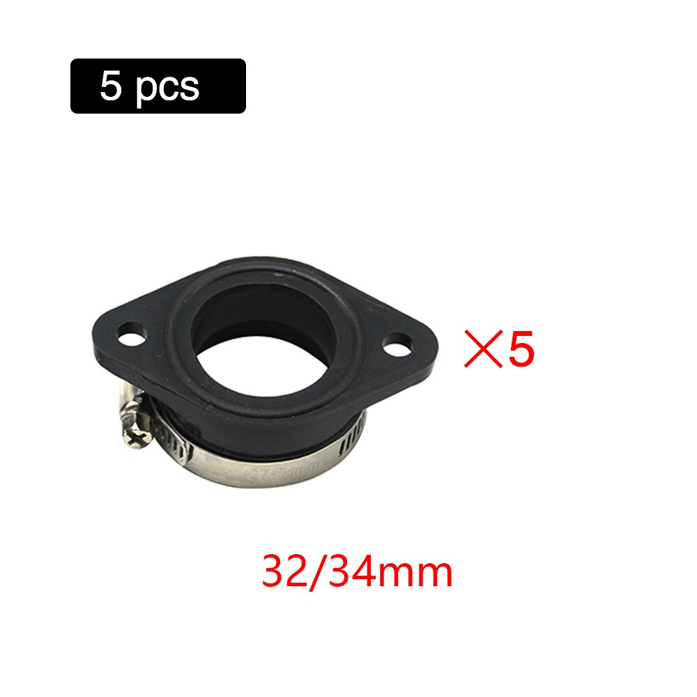 Scl Motos Rubber Motorfiets Carburateur Adapter Inlet Intake Mat Voor Pwk 28/30Mm 32/34Mm Racing carburateur Utv Atv Pit Dirt Bike: 5PCS 32 34mm