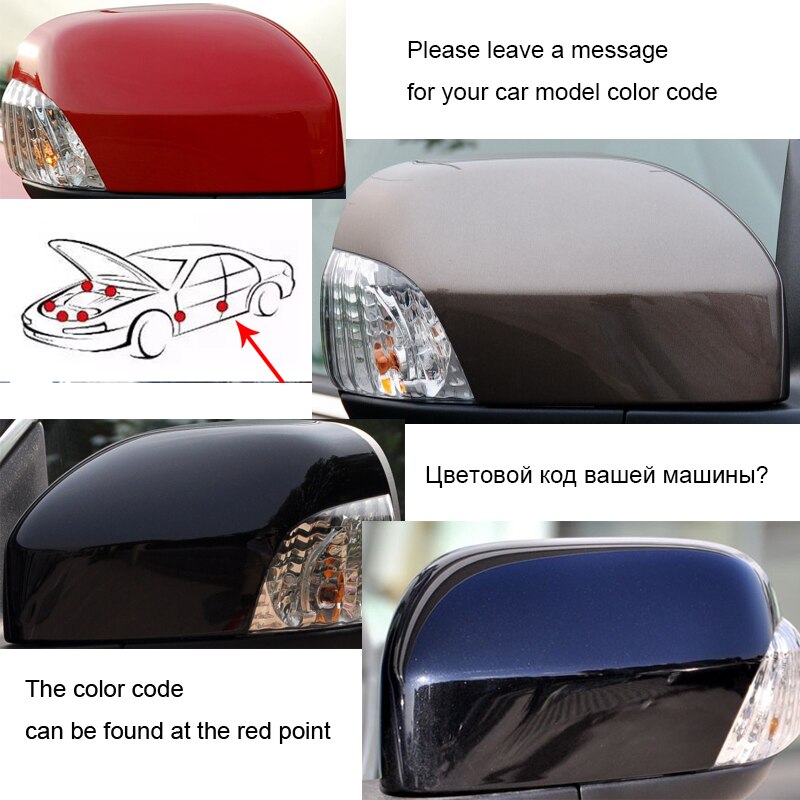 Car parts Hengfei side mirror cover exterior mirror shell for Volvo XC90 XC70 Reversing mirror housing: LH   color code