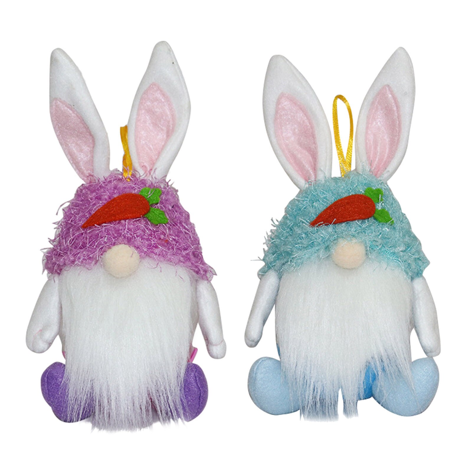 2Pc Pasen Cartoon Bunny Vorm Leuke Faceless Pop Decoratie Ornamenten Pasen Dag Pop