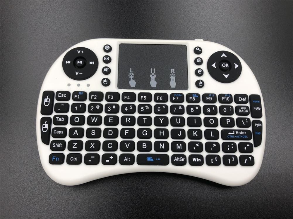 Wireless Keyboard Mini 2.4G Wireless Mini Keyboard with Touchpad for PC Android Smart TV BOX KY: white
