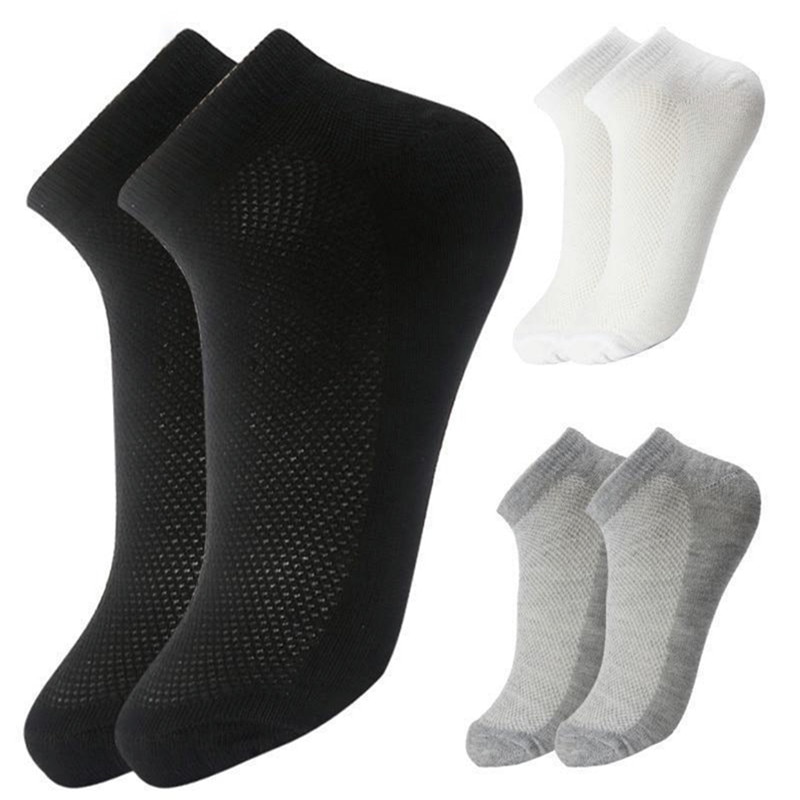 5 pares calcetines cortos respirables medias Hombre, zapatillas de bote tobillo hombre/Hombre Calcetines