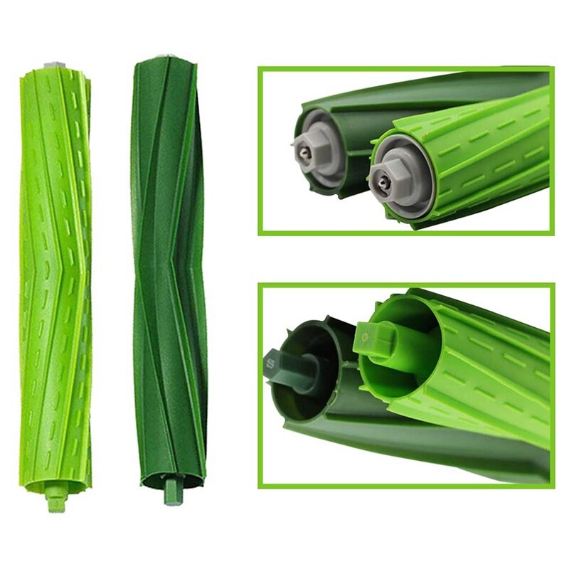 Reservdelar till irobot roomba tillbehör serie  i7 i7+  e serie  e5 e6 påfyllningssats  (8 filter , 10 sidoborstar , 1 se