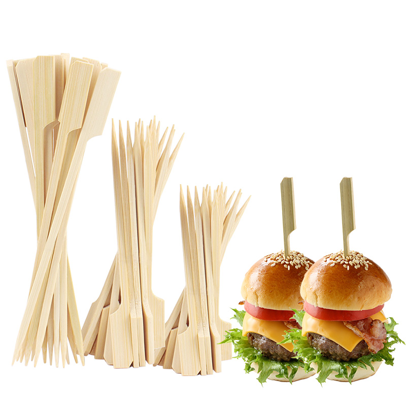 Bâtonnets de bambou jetables, outils de Barbecue, brochettes de bambou naturelles, fête de Camping pour Kabob, fruits, Cocktail, outils de Barbecue