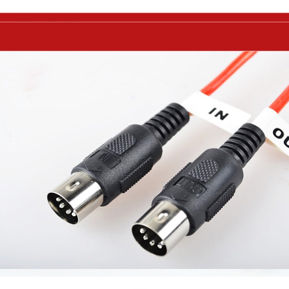 Music editing line Double five-pin cable Electronic keyboard 1.5 m 3 m MIDI cable Musical Instrument Accessories Parts
