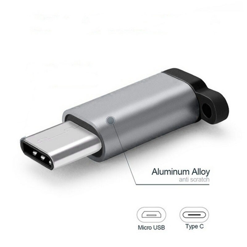 ¡Producto en oferta! Adaptador USB-C a micro-usb, convertidor de datos, compatible con Samsung, Huawei, Xiaomi 4C, accesorios de carga rápida para teléfono: 05