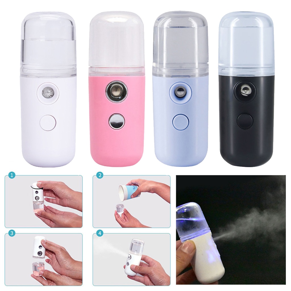 Portable USB Nano Mist Sprayer for Disinfecting & Face Hydration Beauty Device Nano Handy Mist Spray Facial Steamer Sprayer