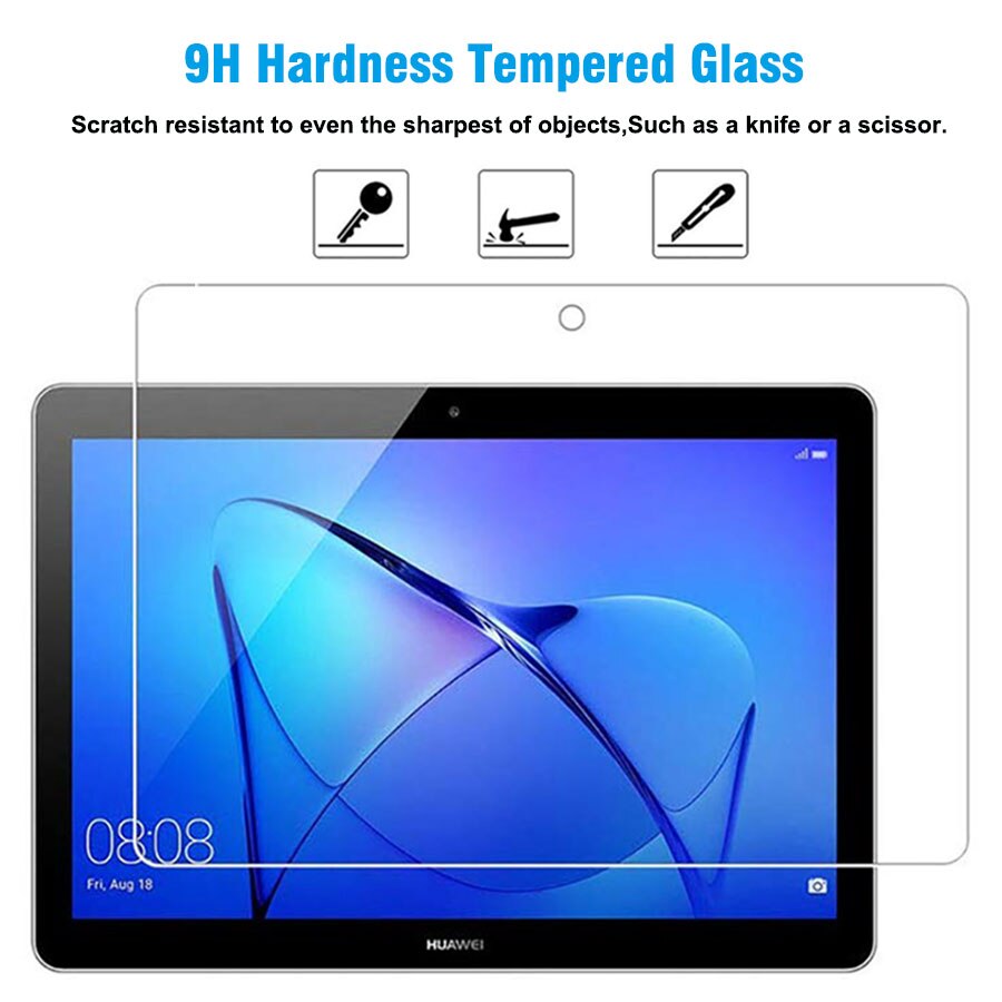 Gehard Glas Film Voor Huawei Mediapad T3 10 9.6 Inch Tablet Hd Anti-Vingerafdruk Waterdichte Beschermende Film: Default Title