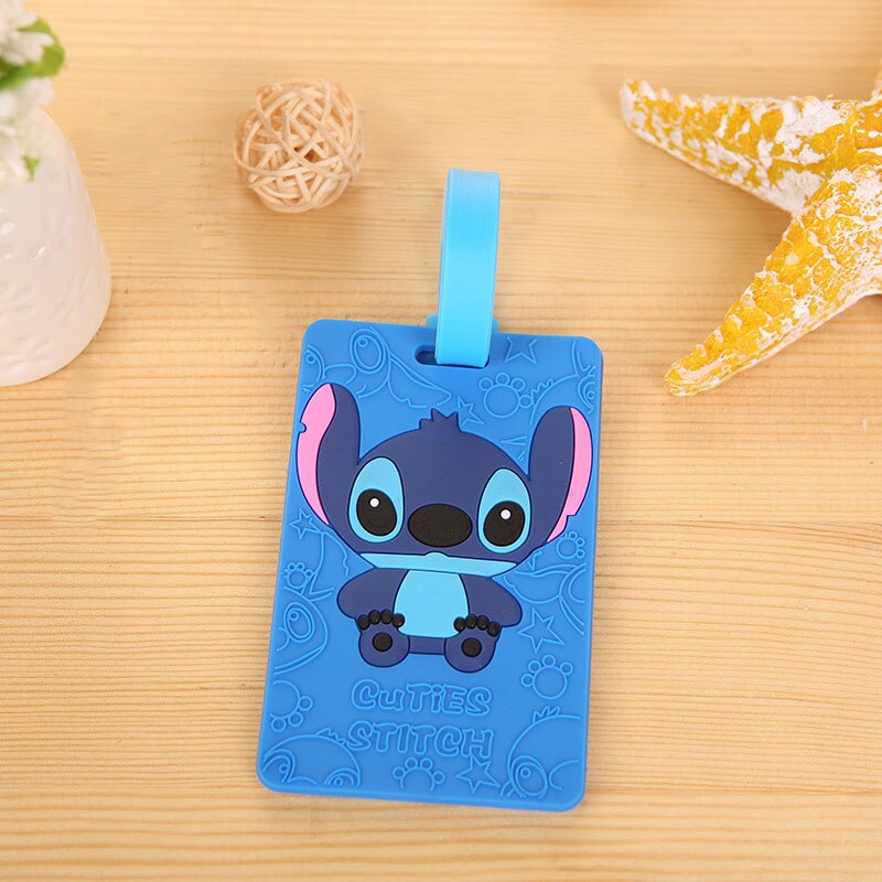 Lovely Cartoon Animal Giraffe Luggage Tag Travel Accessories Silica Gel Suitcase ID Address Label Baggage Name Tags: R