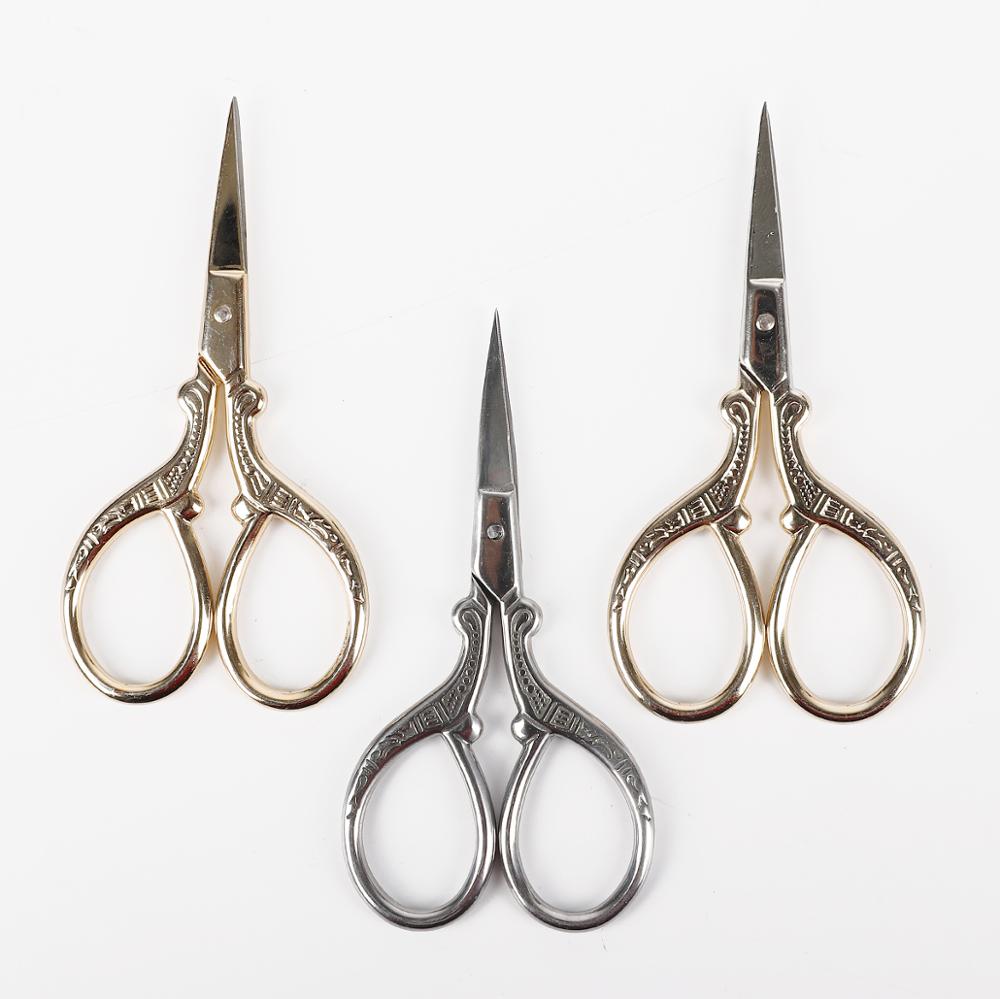 Tijeras Vintage para sastre, de acero inoxidable, para corte y costura, tijeras de hilo, herramientas para coser