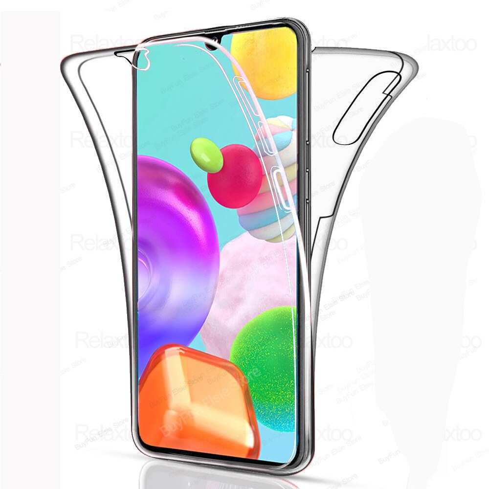 360 Full Clear Case For Samsung Galaxy A41 A51 A71 Soft Silicone Mobile Phone Cover For Samsung A01 A81 A91 A 41 51 71 01 Coque: A81