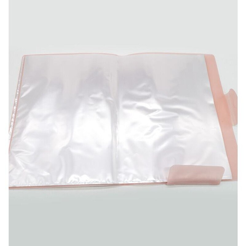 1PC A3 Display Book 20/30/40 Pages Transparent Insert Folder Document Storage Bag for Bank Campus File Office Workplace Student