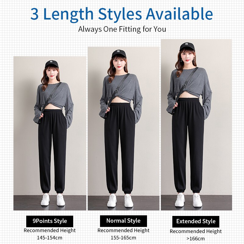Pantalon de sport de style coréen pour femme, jogging taille haute, Streetwear, Harajuku, Baggy, Vintage