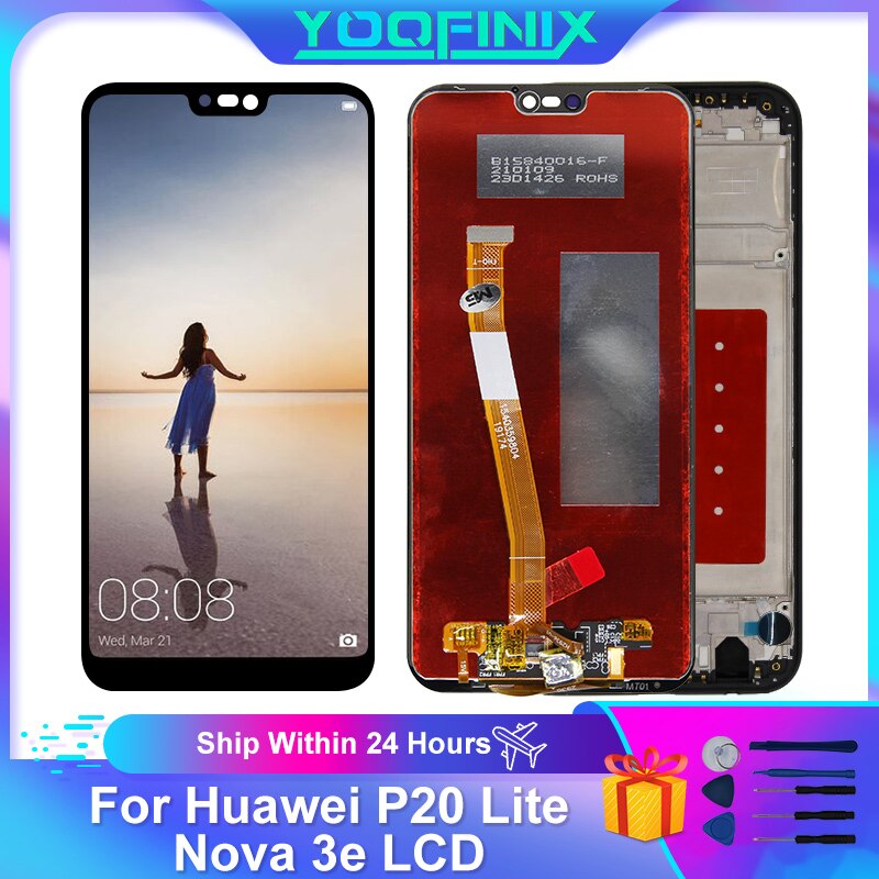5.84&quot; For Huawei P20 Lite Display LCD Touch Screen Digitizer For Huawei Nova 3e LCD ANE-LX1 ANE-LX2 Display Replacement Parts