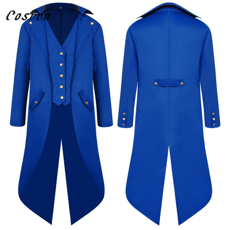 Mittelalterlichen retro verrotten Rauchen Frack Herren Jacke Mäntel Schwalbenschwanz Staub Cosplay Dampf Punk Kostüm Palast Kleid Europa Uniform