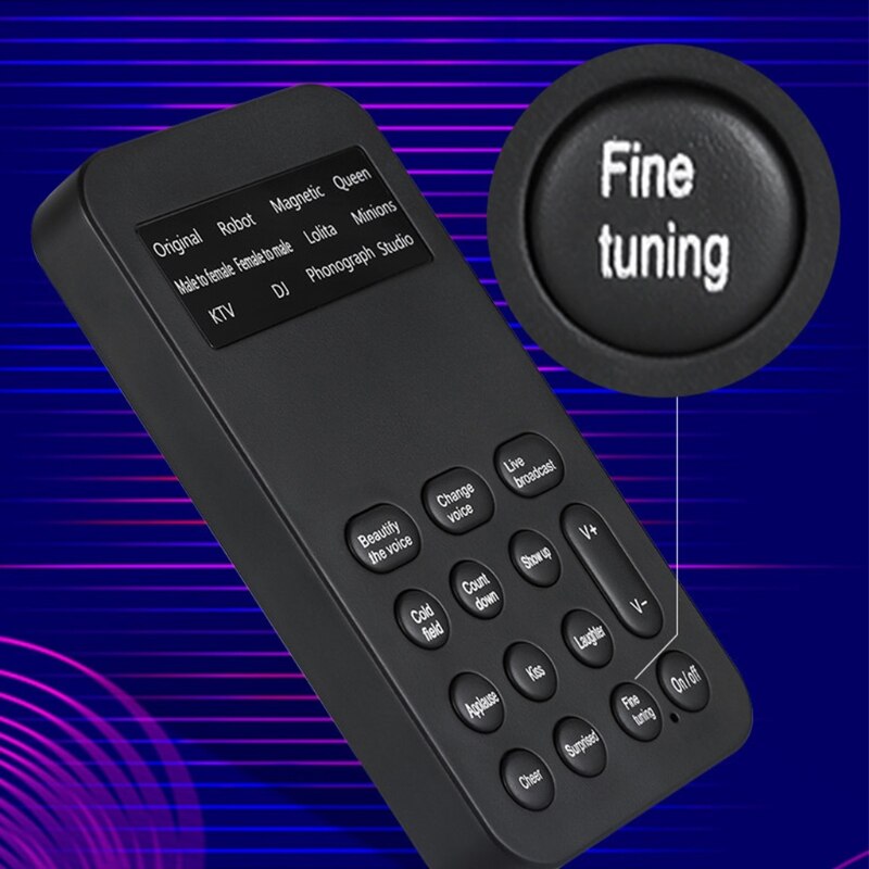Changeur de voix pour Microphone portable, Machine à effets sonores pour PS4, Box, interrupteur, téléphone, ordinateur
