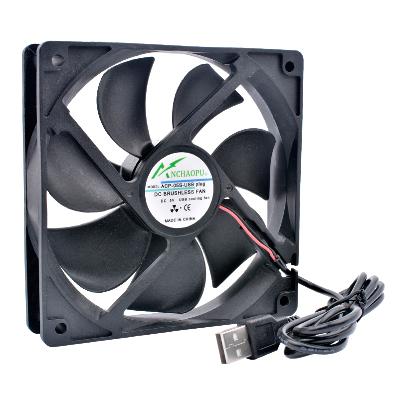 40mm 50mm 60mm 70mm 80mm 92mm 120mm DC5V conector USB ventilador de refrigeración silencioso para DIY enrutador de refrigeración juego TV box fuente de alimentación