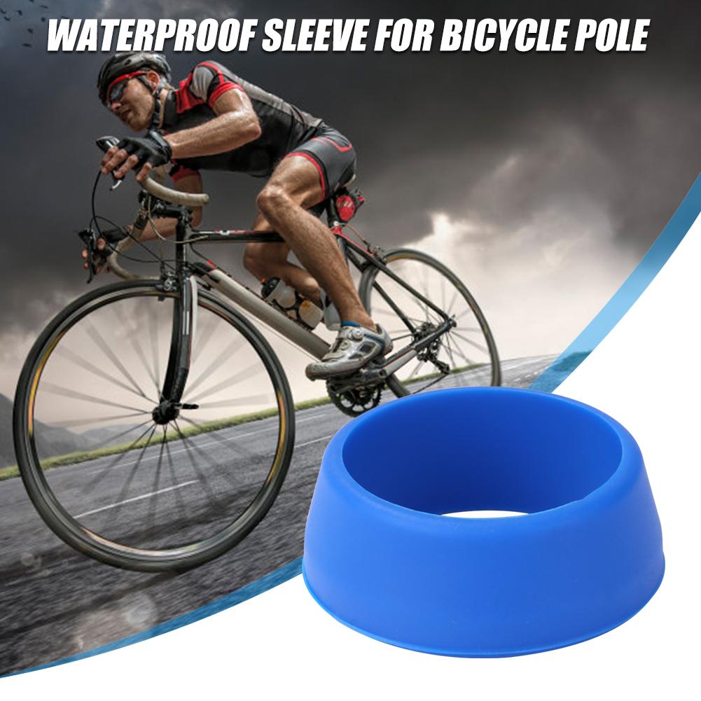 Durable vélo siège poteau couverture anti-poussière délicate en plein air Camping voyage équitation pièces Silicone protection tige de selle anneau