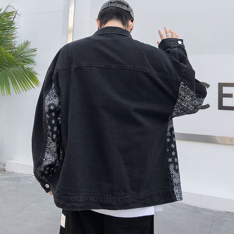 Mens Spring Cotton Denim Jackets Casual Cowboy Streetwear Spring Autumn Thin Slim Chinese Style Coats Single-Breas Tops 2022
