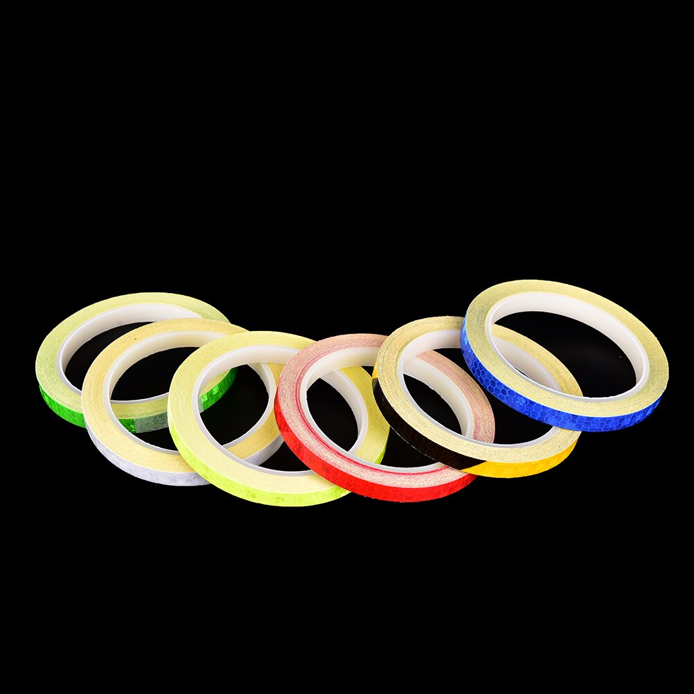 1Pc Fluorescent MTB Bike Bicycle Reflective Stickers Cycling Motorcycle Strip Decal Tape Safety