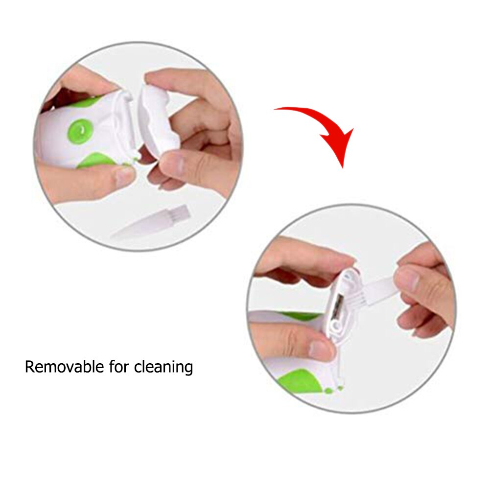 Electric Nail Clippers Finger Nail Trimmer Toe Nail Cutting Machine with Light Safe Automatic Nail Care Clipper Manicure Tools