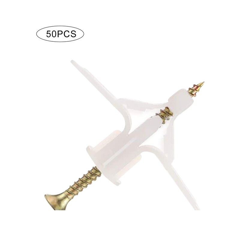 50pz Cartongesso Tasselli e Viti Cartongesso Parete Vuota Ancore pesante-dovere Cavicchi con Vite