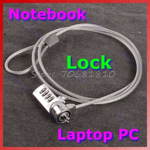 4 Digit Security Password Computer Lock Antitheft Chain For Notebook PC Laptop