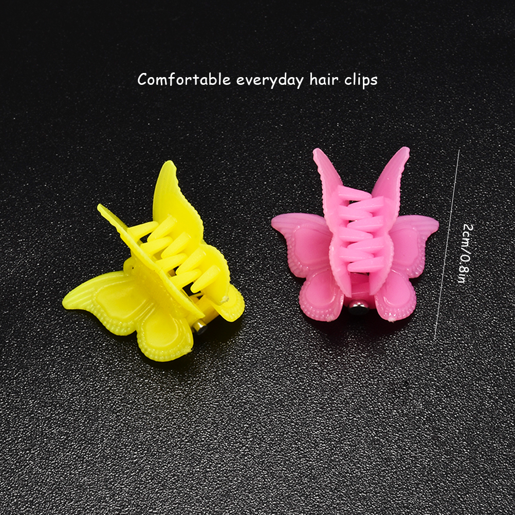 100 Pcs Vlinder Haar Clips Beauty Tools Diverse Kleur Mooie Vlinder Haar Clips Voor Meisjes Vrouwen Haar Styling Accessoires