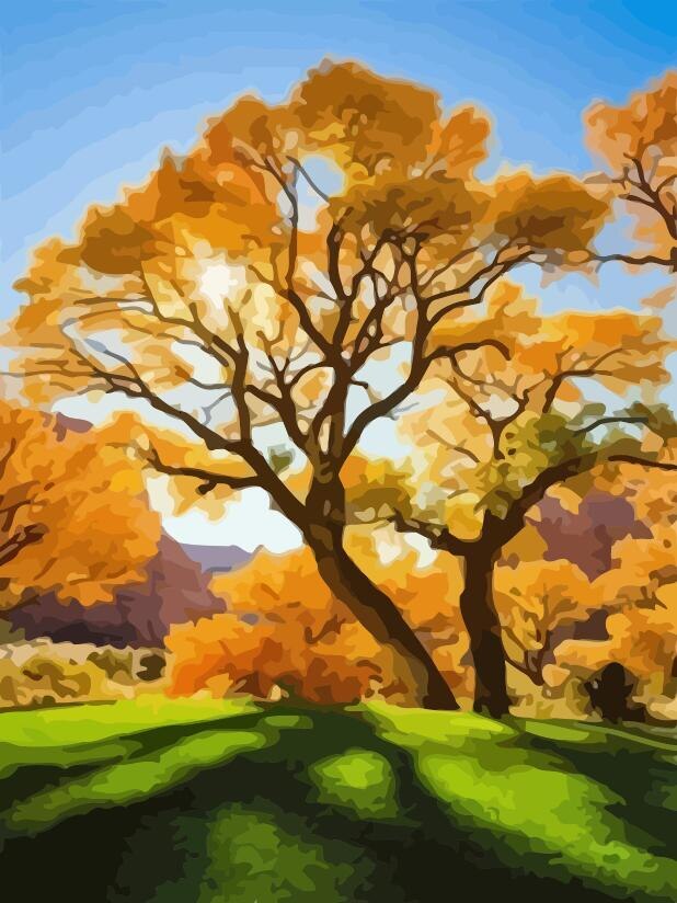 HUACAN Ölgemälde Durch Zahl Herbst Landschaft Handgemalte Kits Zeichnung Leinwand Färbung Bilder Malen Home Dekoration: SZHC973