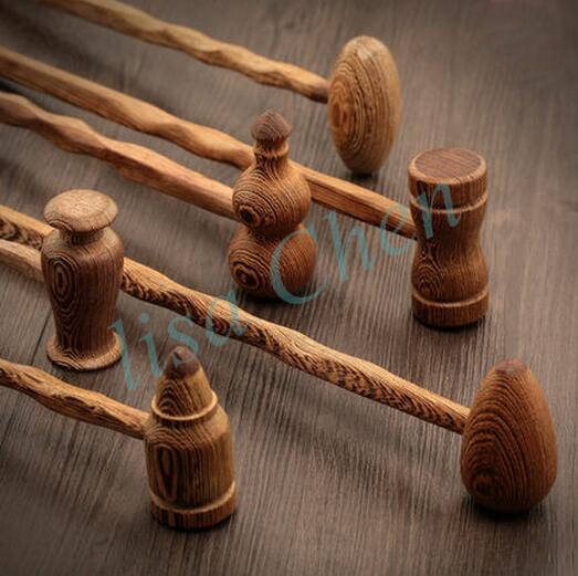 Kinesisk multi-kinds træ hammer yoga massage stick fitness rulle muskel terapi myofascial trigger punkt for nakke fødder tilbage