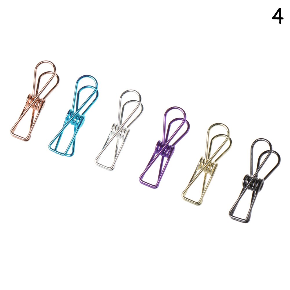 5/6Pcs Stainless Steel Bag Clips Calendar Letter Paper Photo Binder Clip File Clamps Food Sealing Tools School Kitchen Supplies