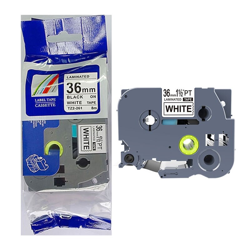 TZe261 36Mm 1 1/2 Inch Standaard Tze Gelamineerd Tape Tz261 Compatibel Brother P-Touch Label Tape TZe-261 Multi kleur