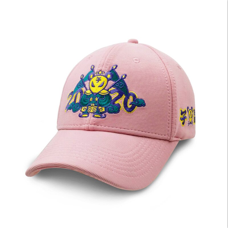 Gorra de golf personalizada con bordado de ratón: Rosa