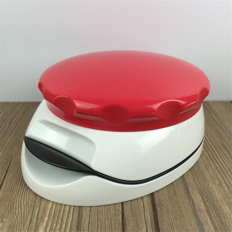 Kjøkken rund form burgerpress matte-karakter abs hamburger kjøttpress biff grille skinke burgerpress thermomix maker form form verktøy: Rød
