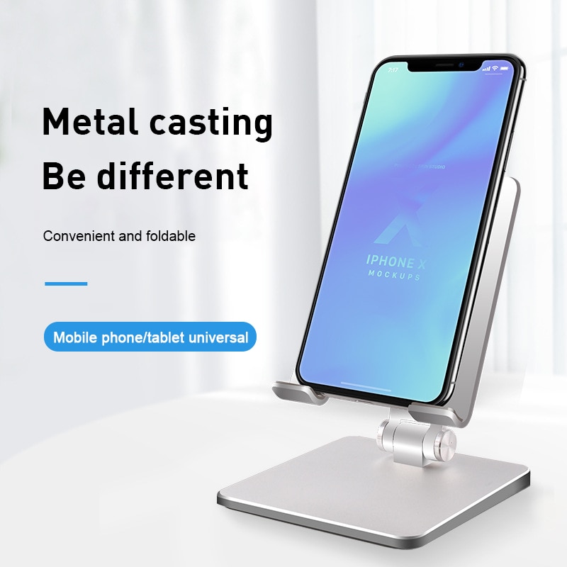 Universal Foldable Tablet Holder For Ipad Adjustable Mobile Phone Holder Aluminum Alloy Tablet Holder For Iphone Xiaomi Huawei