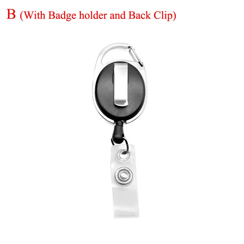 multi tool keyring key ring retract pull belt rope cord reel recoil badge lanyard clip multitool keychain key chain holder: B Type