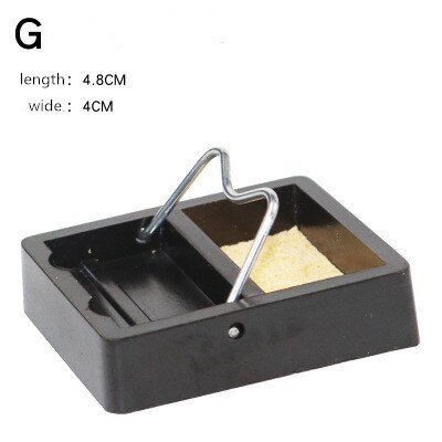 1pc Electric Soldering Iron Stand Holder Metal Support Station With Solder Sponge Soldering Iron Frame Small And Simple: G