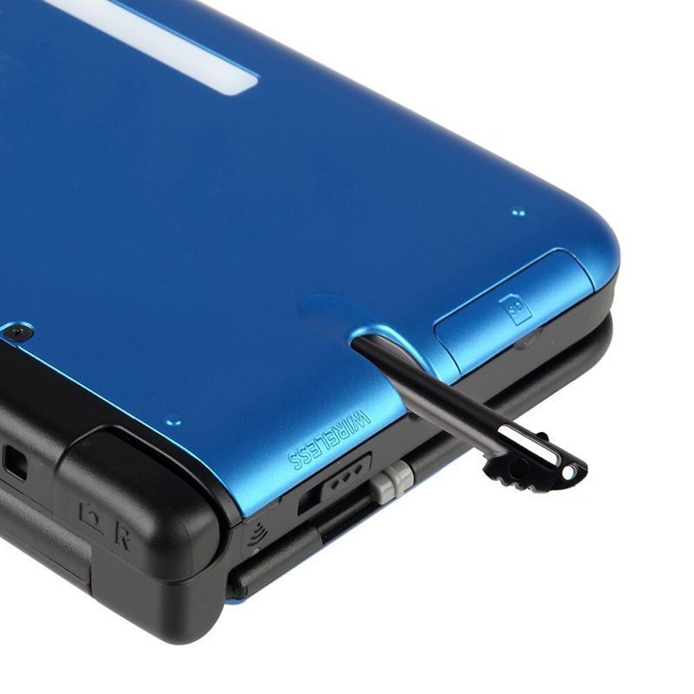 Penna stilo universale 2 X penna stilo Touch Screen in plastica nera per Nintendo 3DS N3DS XL LL nuovo