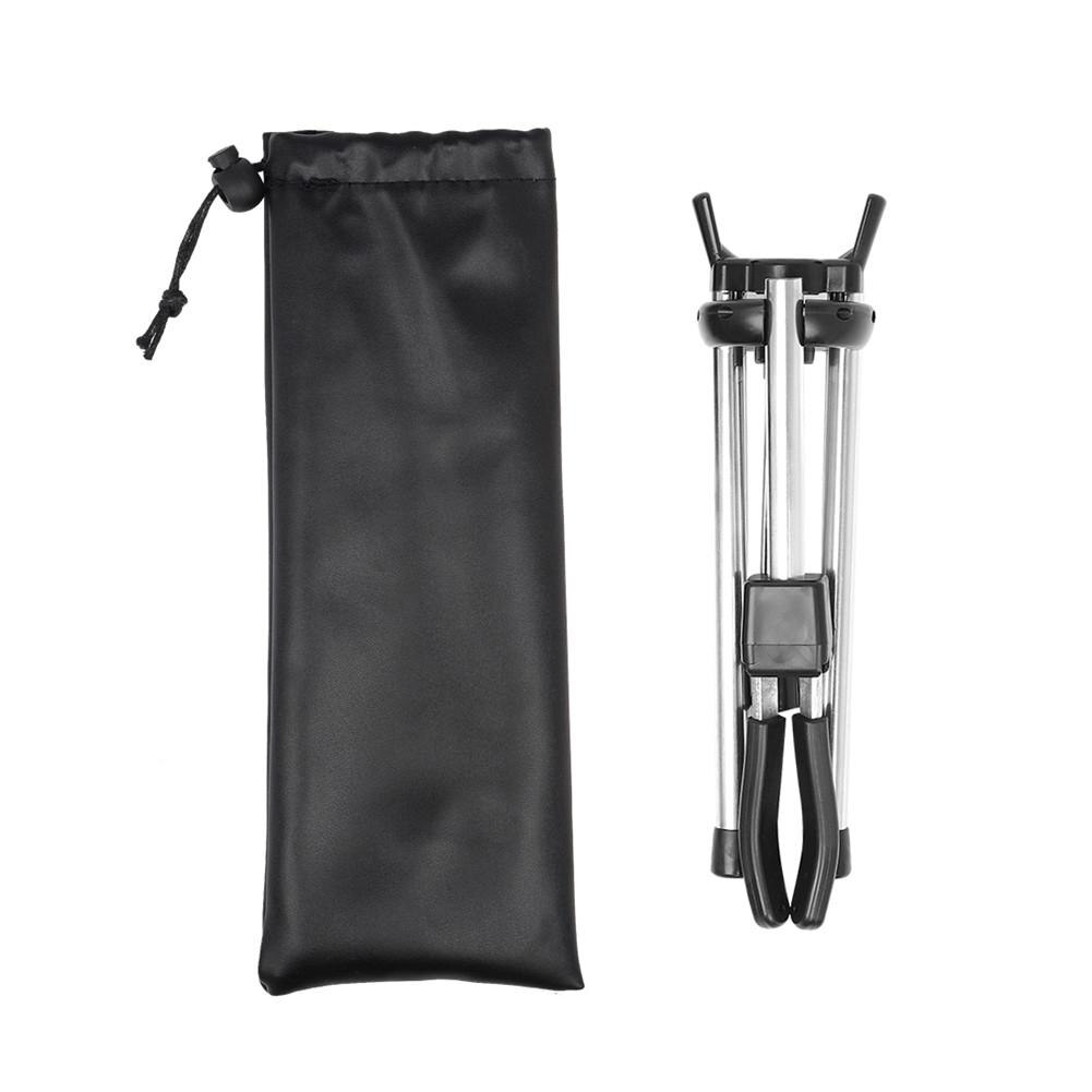 Ld -126 alt saxofon sax bærbar holder sammenklappelig saxofonbeslag justerbar stativinstrumenter tilbehør (læderpose): Default Title