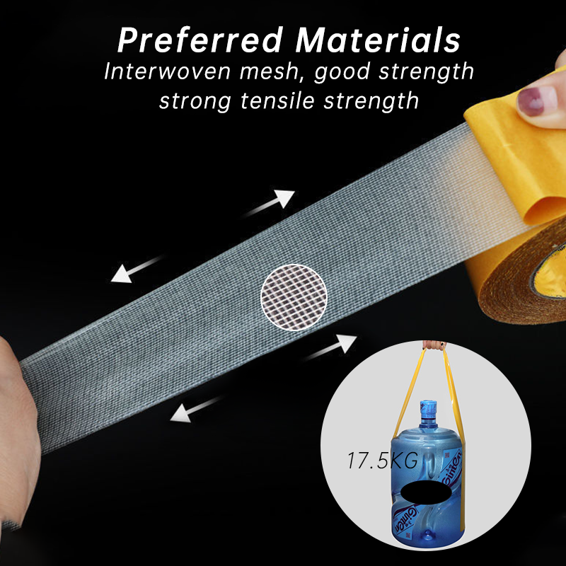 Stark dubbelhäftande tygtejp dubbelhäftande tejp för mattor dubbelhäftande tejp inga rester genomskinlig vattentät tejp