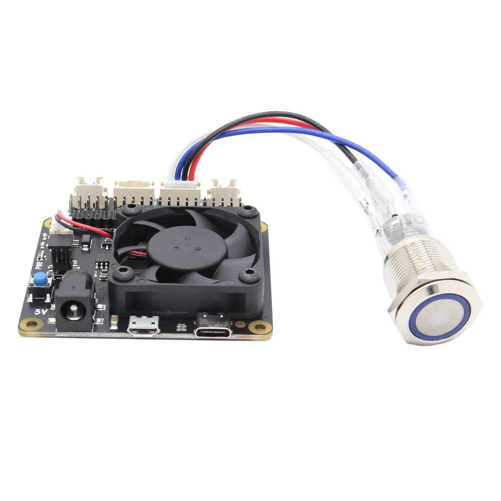 Interrupteur de commande d'alimentation à réinitialisation automatique momentanée, verrouillage automatique, bouton-poussoir en métal pour Raspberry Pi X735 / X720