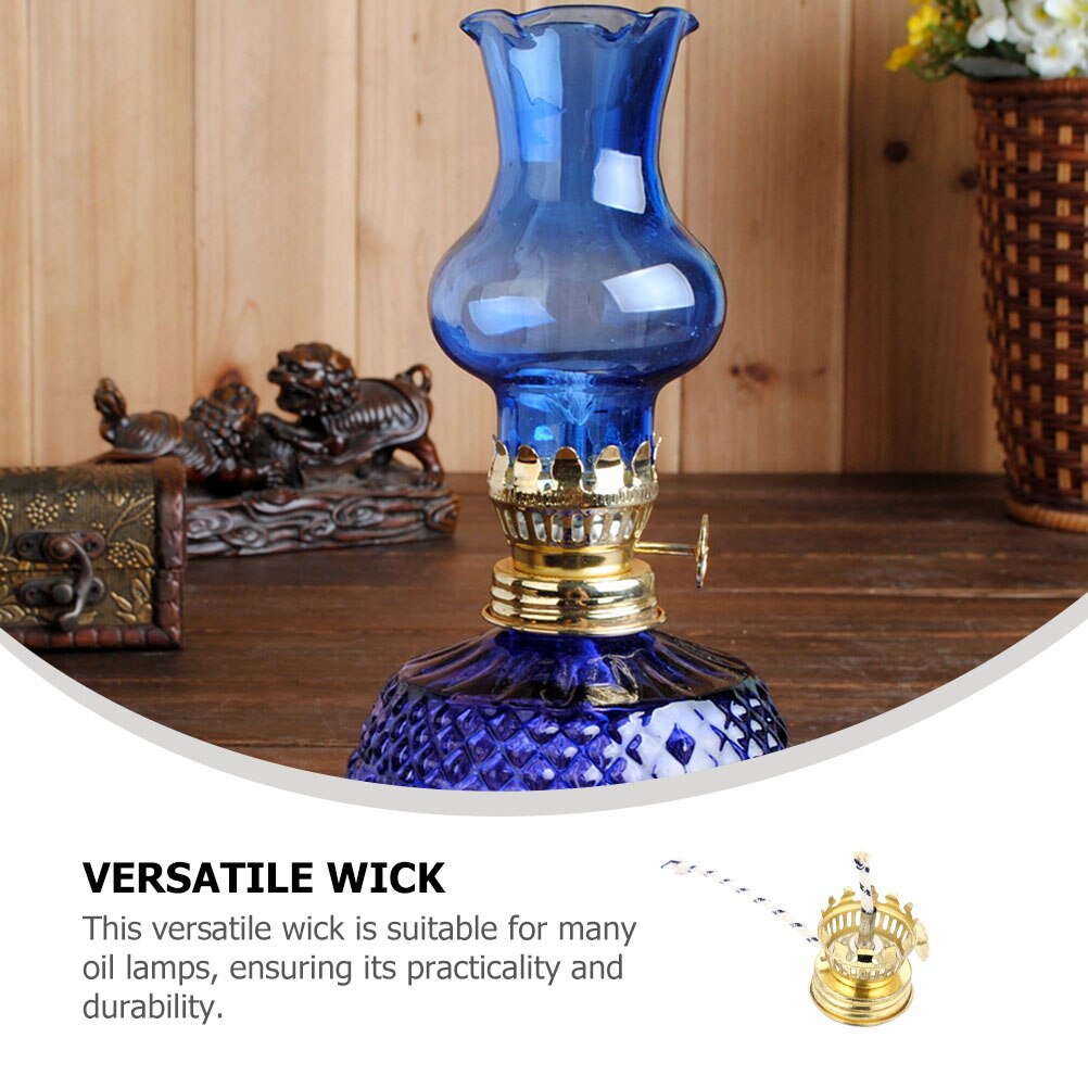 1 Set Olie Lamp Lont Houder Brander Kerosine Lamp Vervanging Wick Accessoire