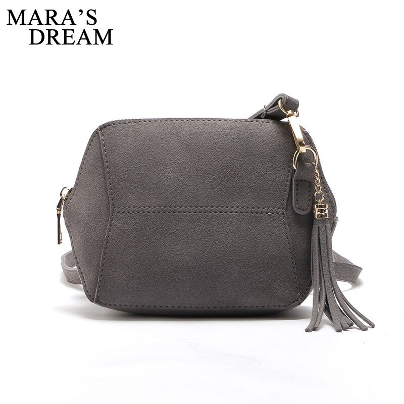 Bolso cruzado de ante para mujer, bandolera de ante, bolsos de hombro mensajero de para chica, bolsos de playa con borlas para vacaciones: E Dark Gray