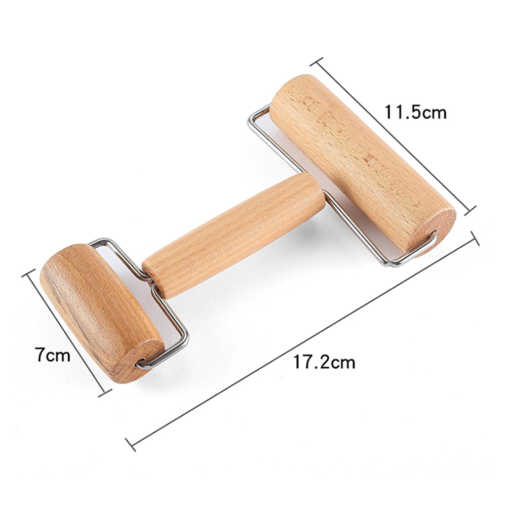 Double-end Wooden Rolling Pin Multifunctional Flour Stick Wonton Noodle Roller Manual Push Dough Roller Cookie Pizza Bakeware
