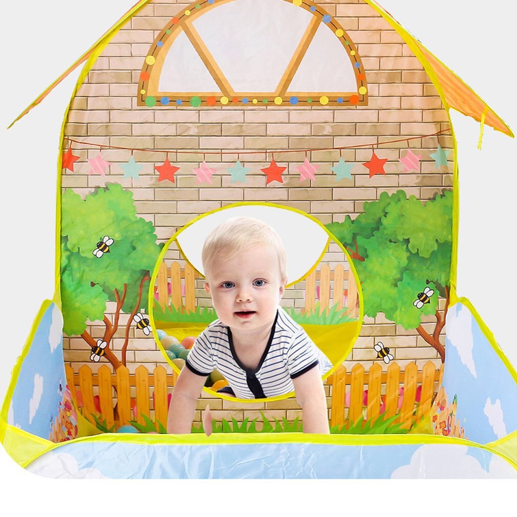 2 In 1 Kinderen Tent Tipi Grote Kinderen Speelhuisje Teepee Vouwen Baby Ballenbad Ballen Pit Pop Up Speeltuin Tenten Jaar