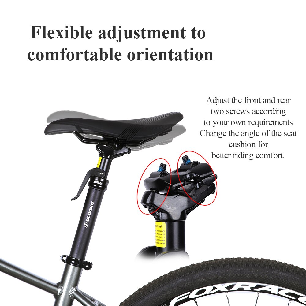 Blooke Fiets Zadelpen Dropper Aanpassing Hoogte Kaliber 30.9 31.6Mm Aluminium Mtb Mountainbike Hydraulische Zitbuis