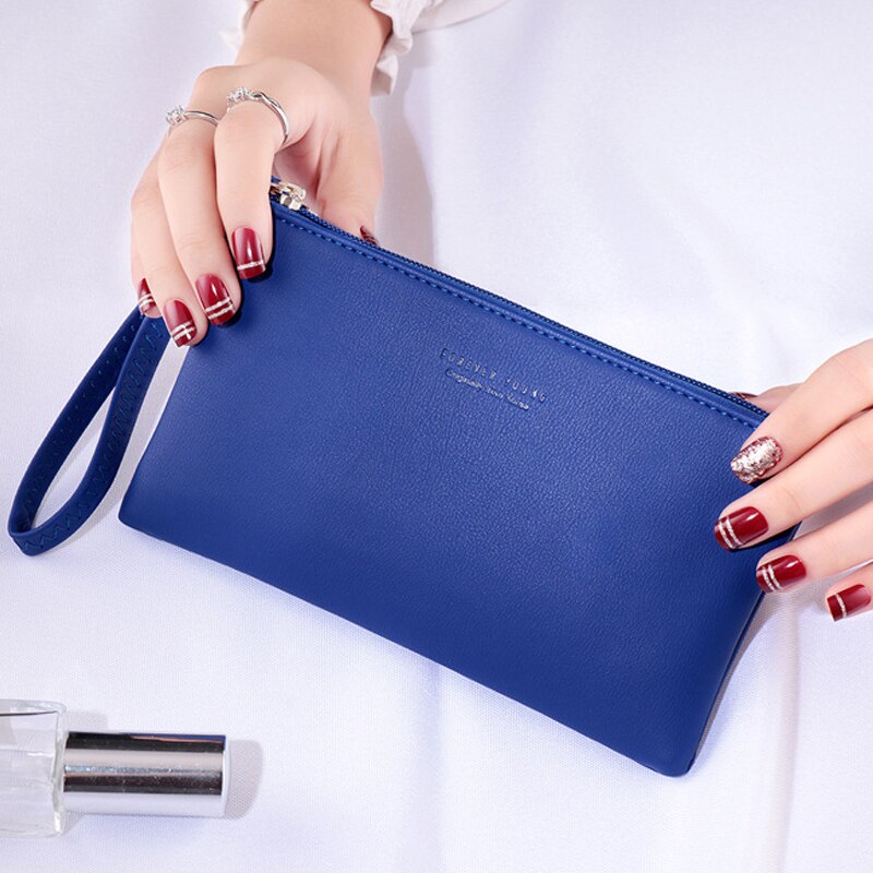 Women Wallet Long Zipper Clutch Hand Bag Mobile Phone Bag Card Holder Coin Purse Thin Wallet