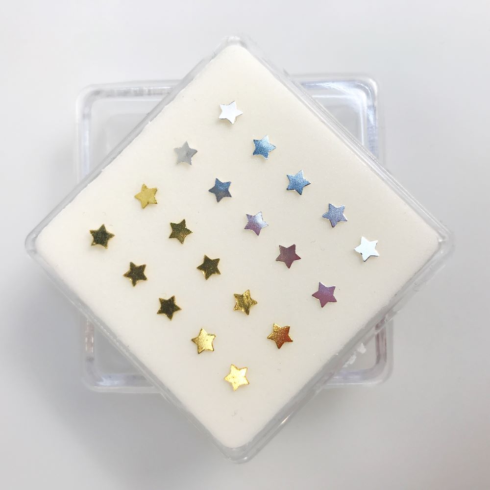 Nose pin big star piercing body jewelry 925 sterling silver cute sporty earrings Unisex