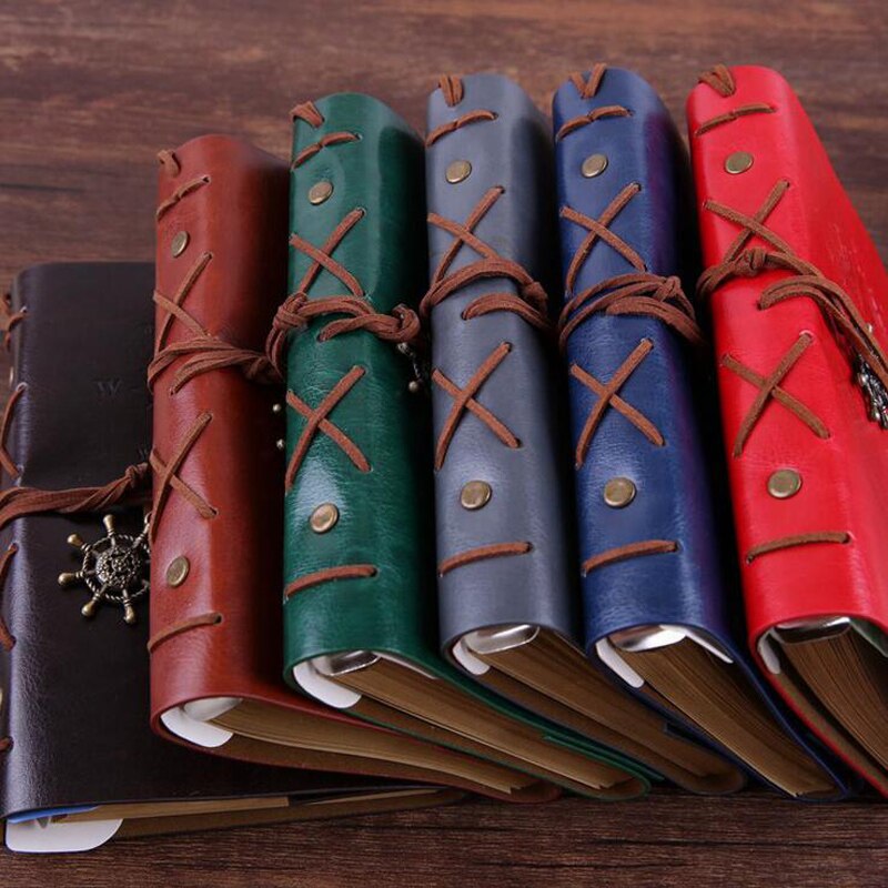 Retro Spiral Notebook Diary Notepad Vintage Pirate... – Grandado
