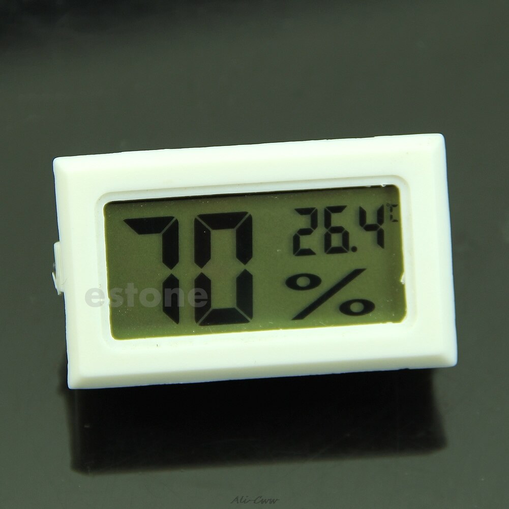 Hygrometer termometer digital lcd temperatur fugtighedsmåler 10% ~ 99% rh